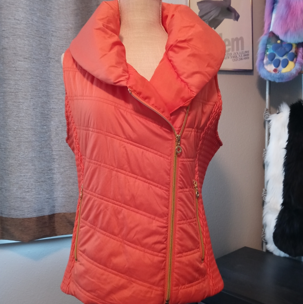 Andrew Marc Vest with Asymmetrical Zipper